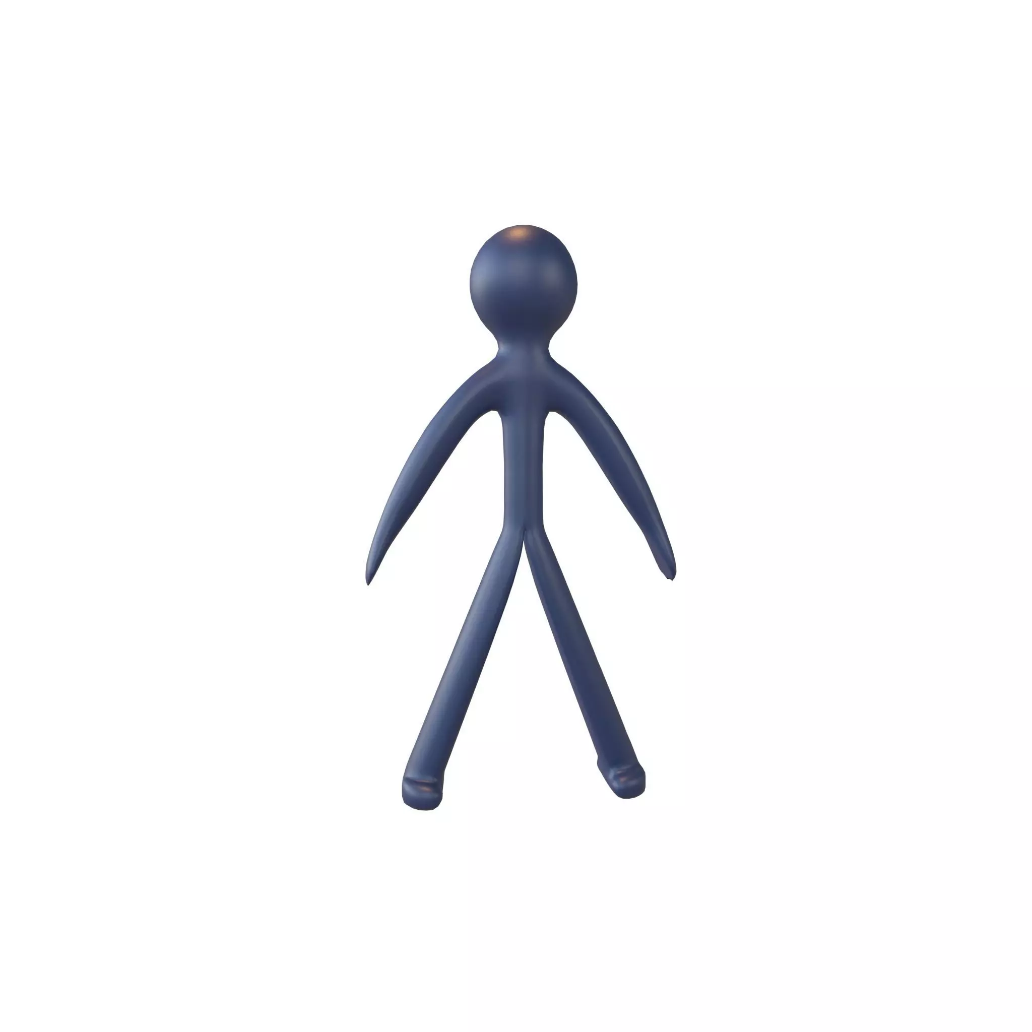 Stick Men v1 010 Low-poly 3D model_0