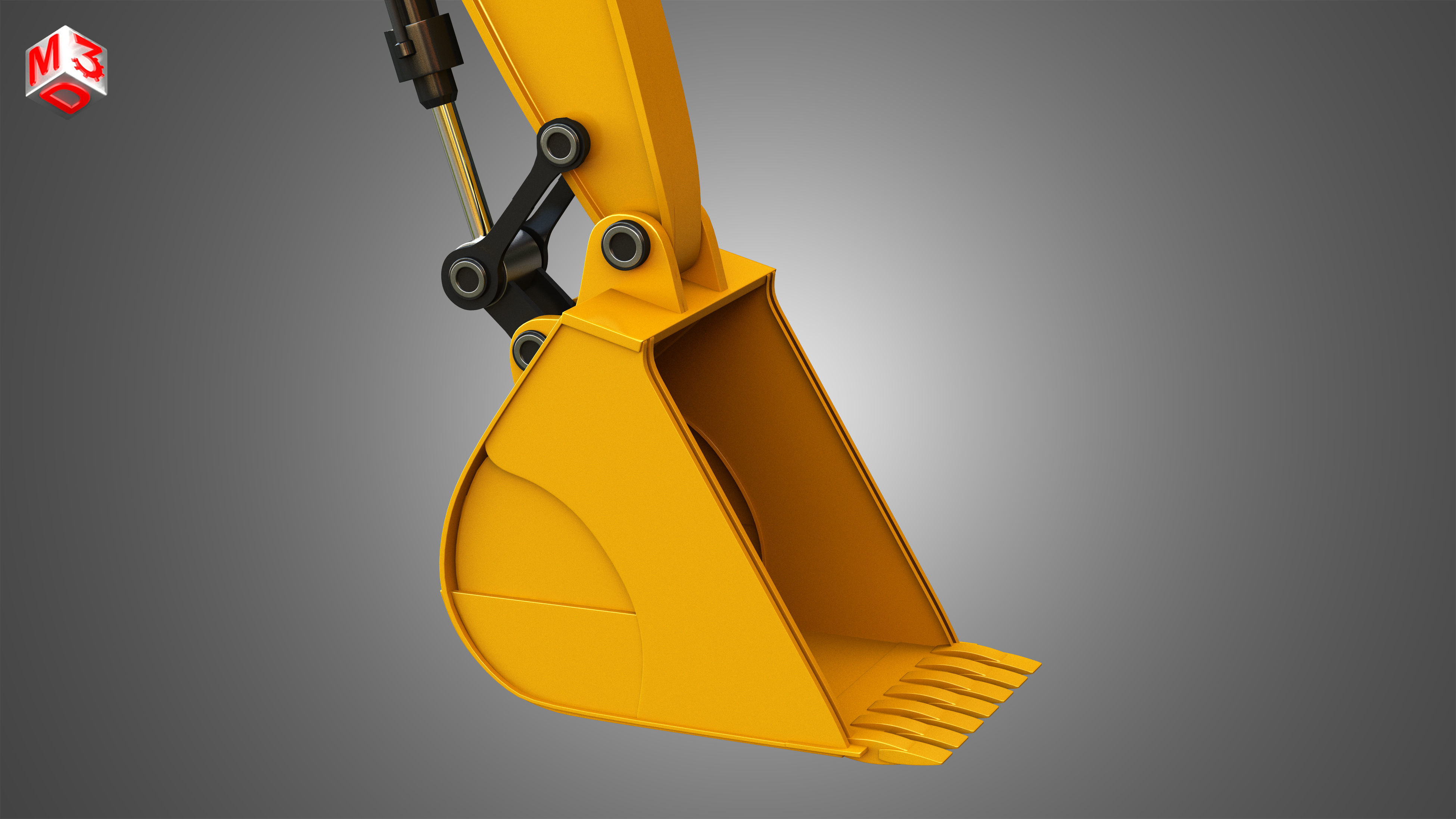 JD - 850D - LC Hydraulic Mining Excavator 3D model_12