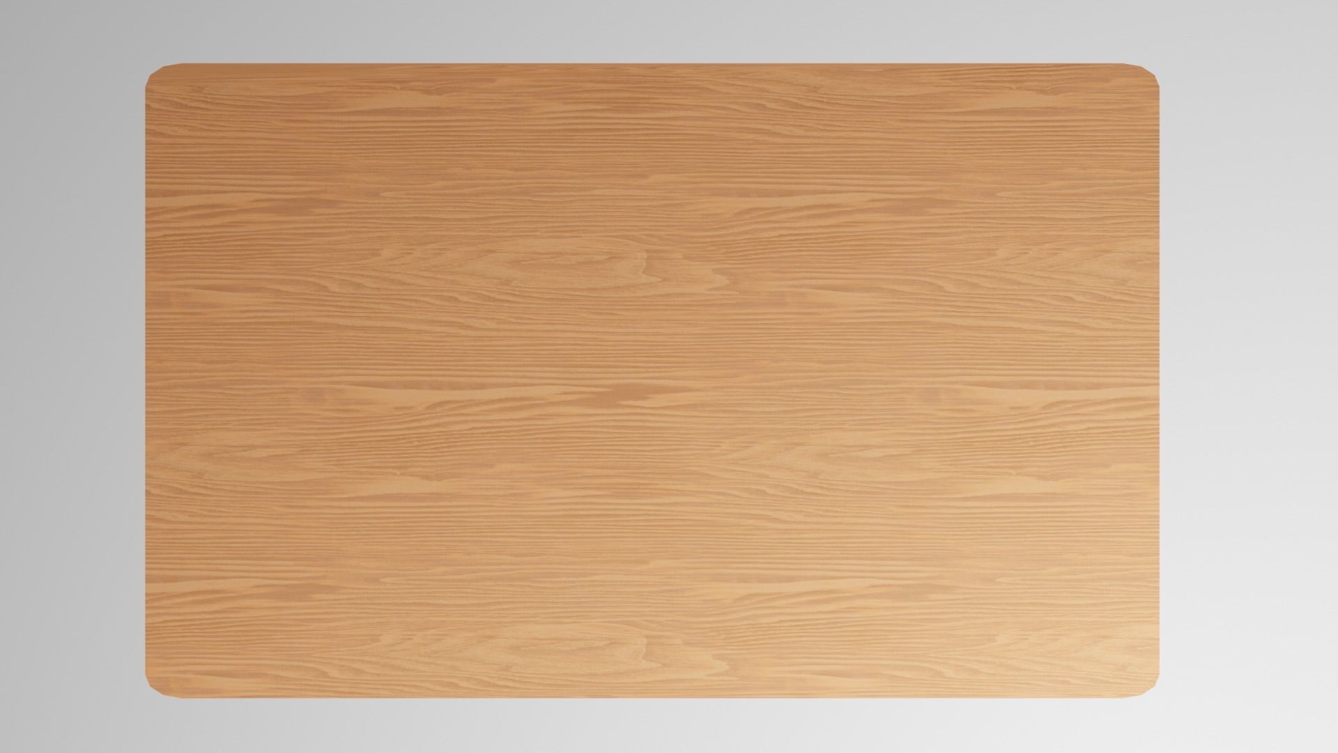 School Table Low-poly 3D model_4