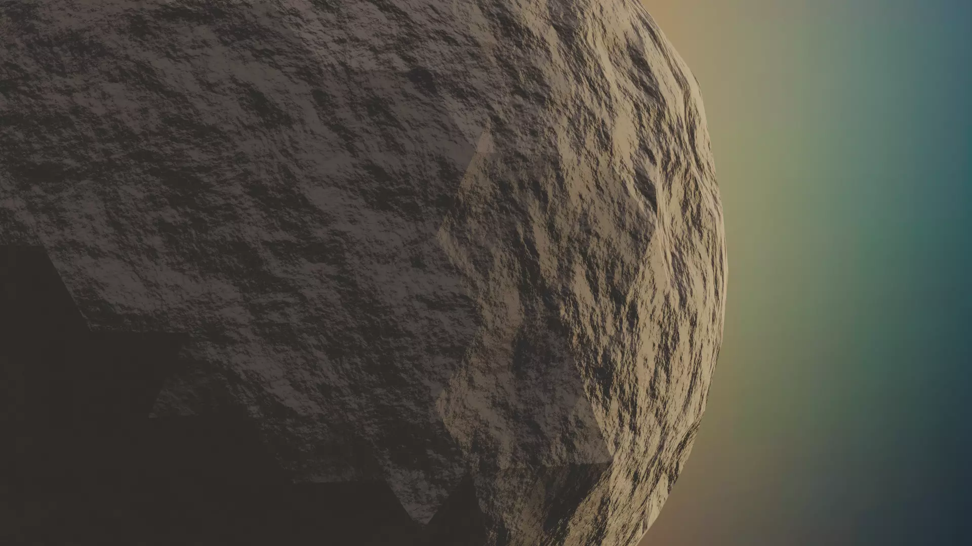 Planet close up of rock Free 3D model