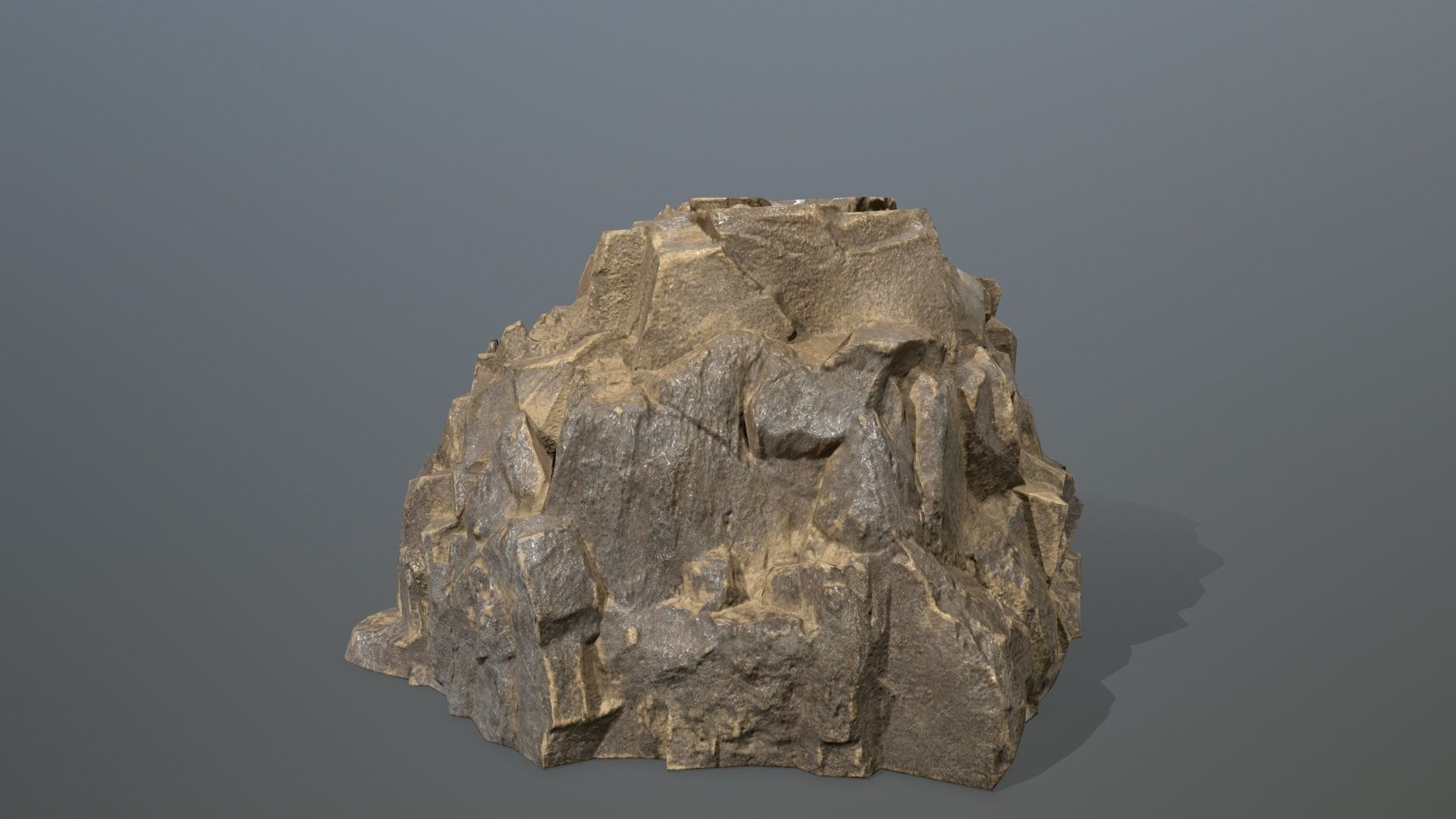 Rock Set Low-poly 3D model_14