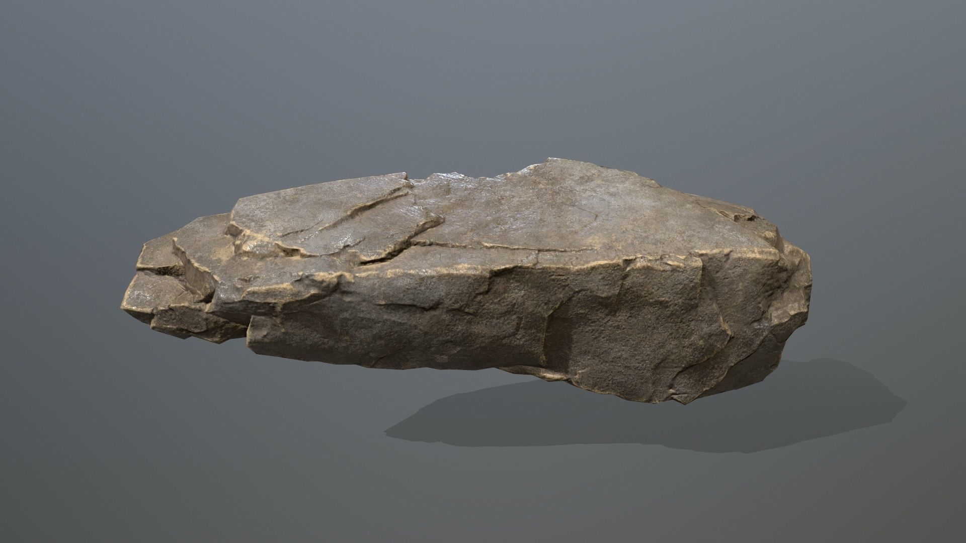 Rock Set Low-poly 3D model_17
