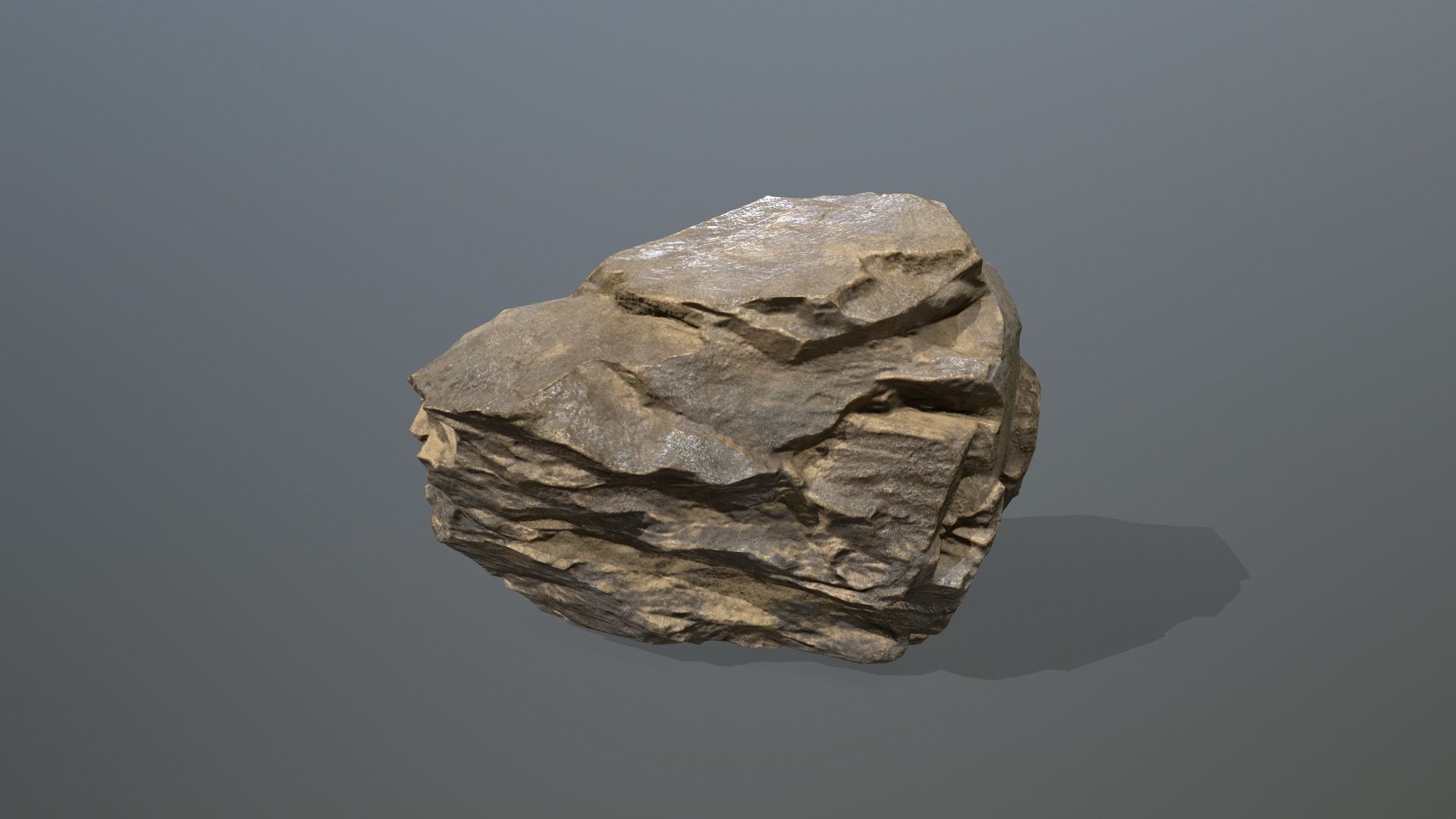 Rock Set Low-poly 3D model_19
