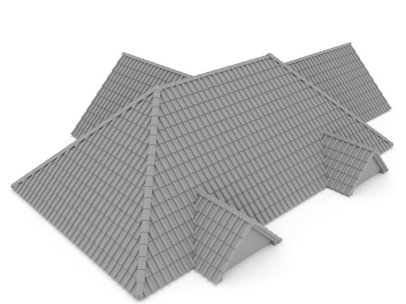 Realistic Roof Shingles 6 3D model_6