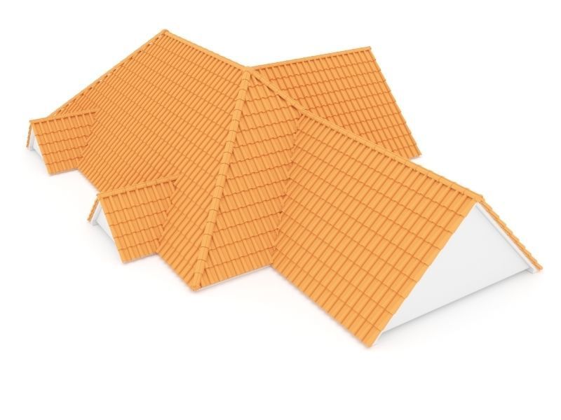 Realistic Roof Shingles 6 3D model_2