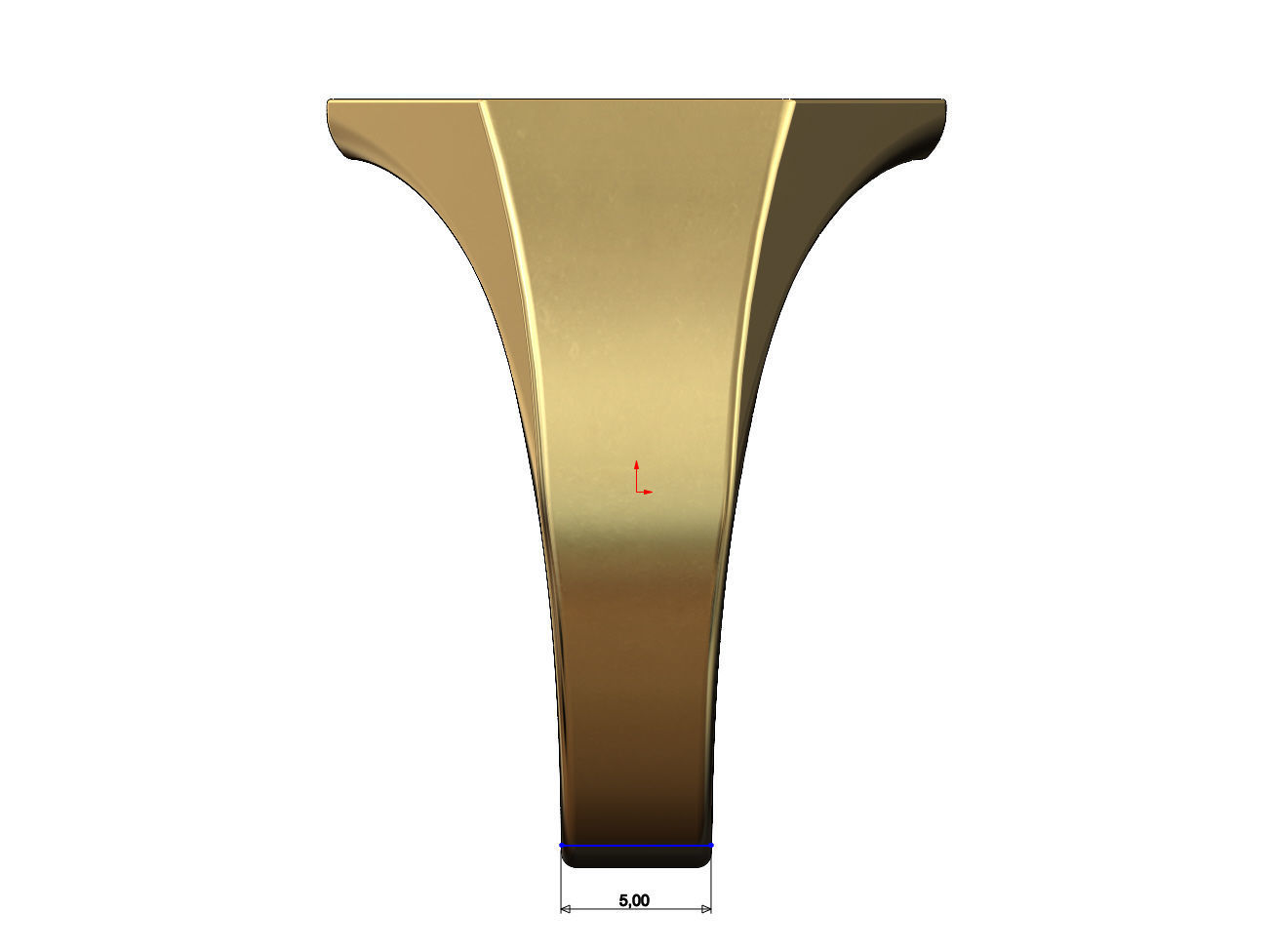 Large Engravble hexagonal signet ring US size 6to13 3D print model_6