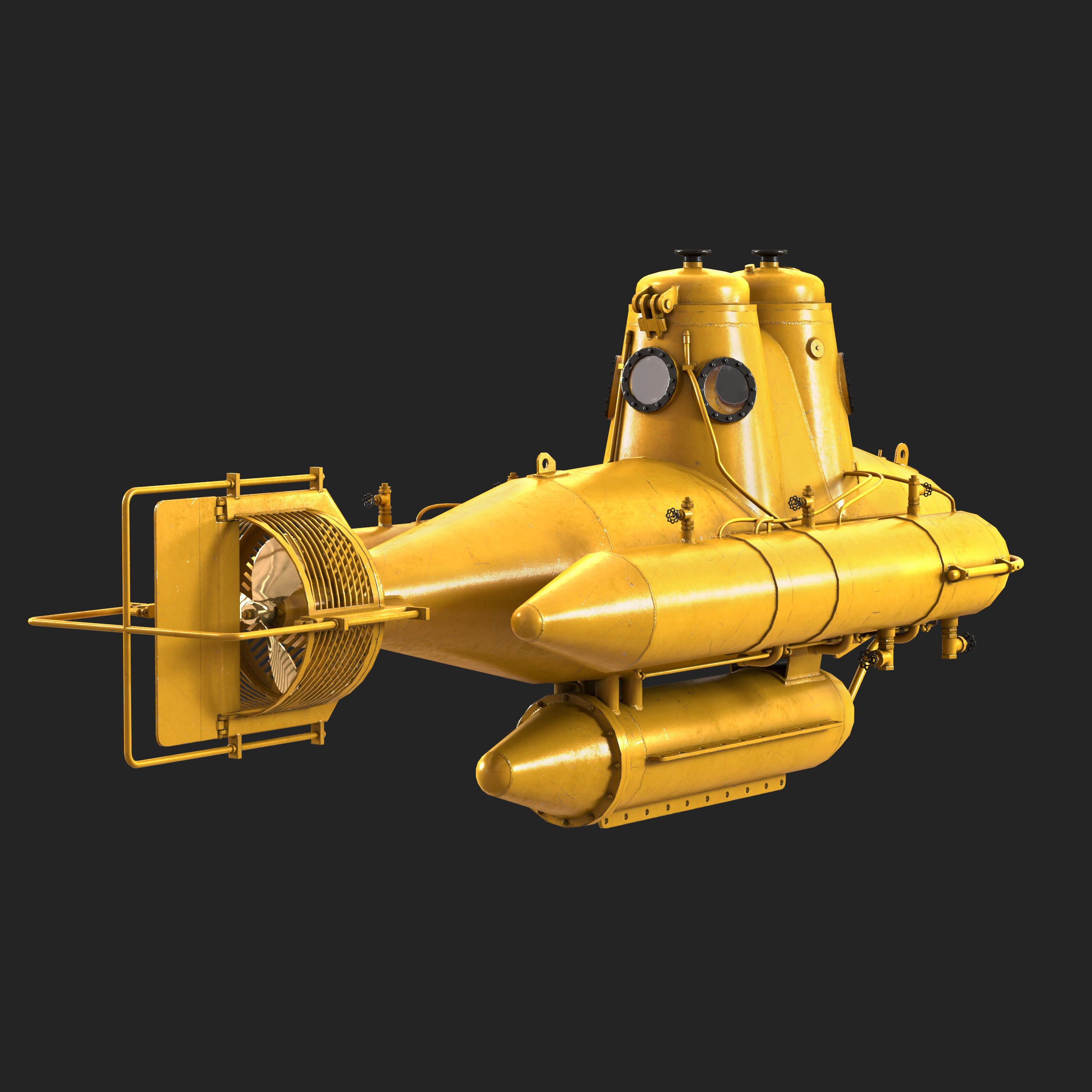 Submarine 3D model_1