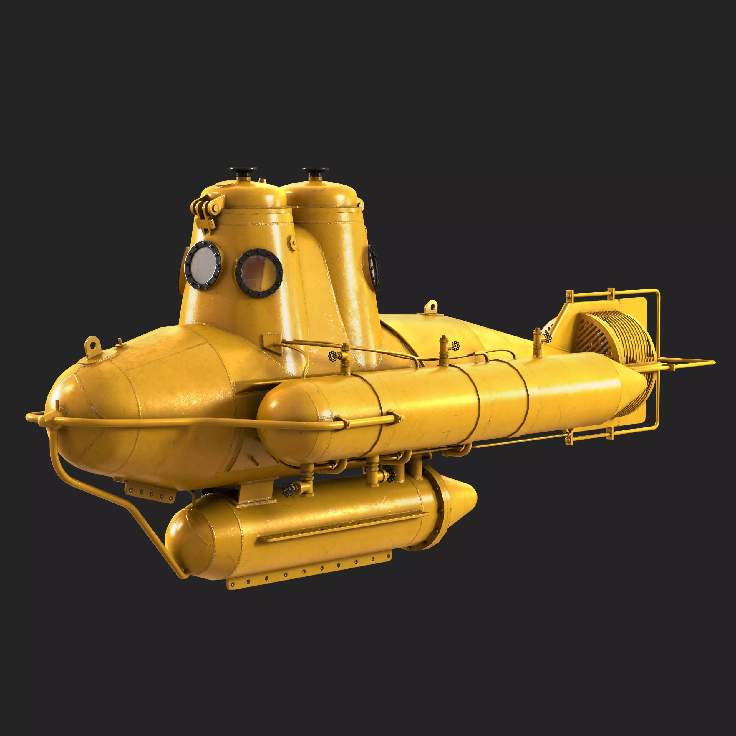 Submarine 3D model_0