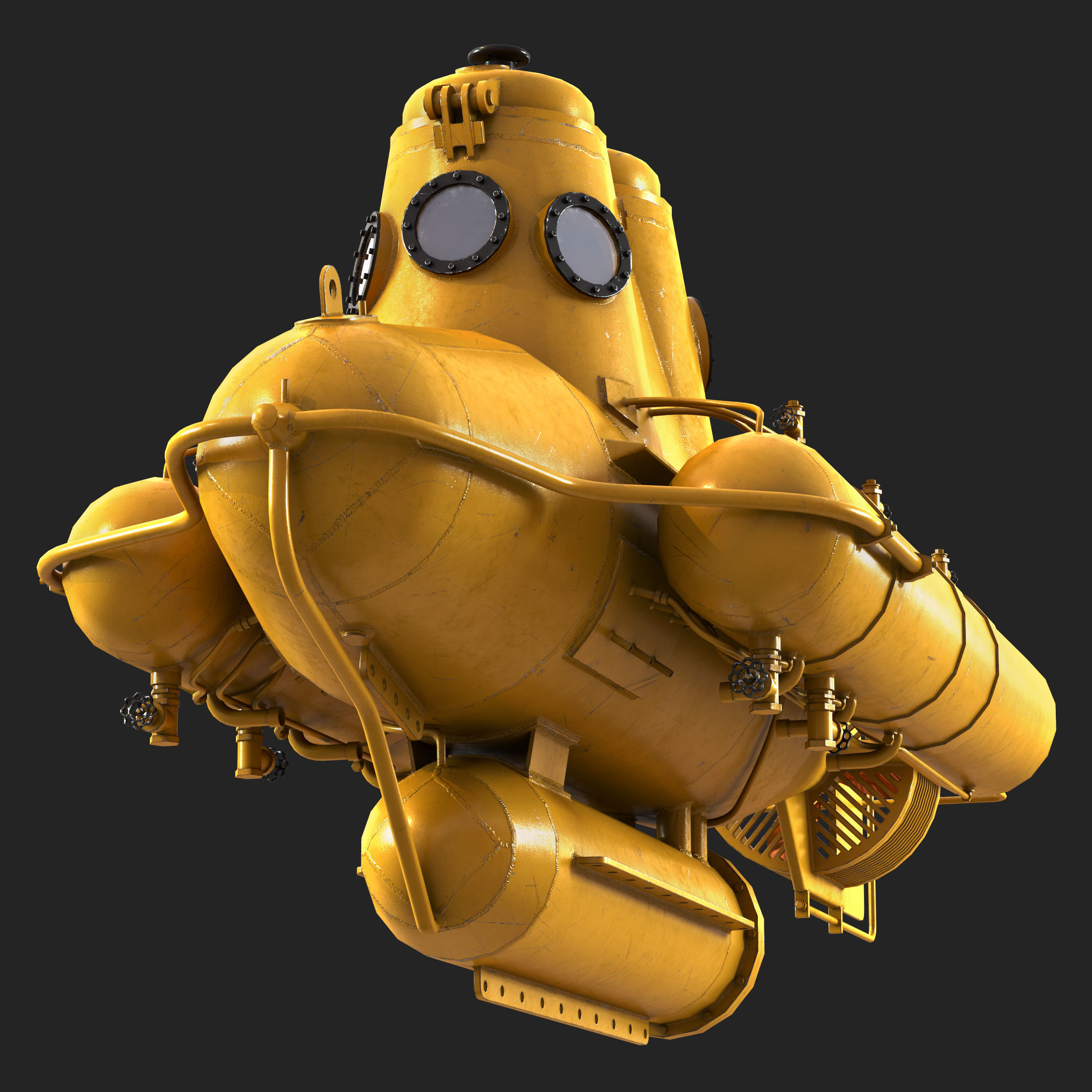 Submarine 3D model_2