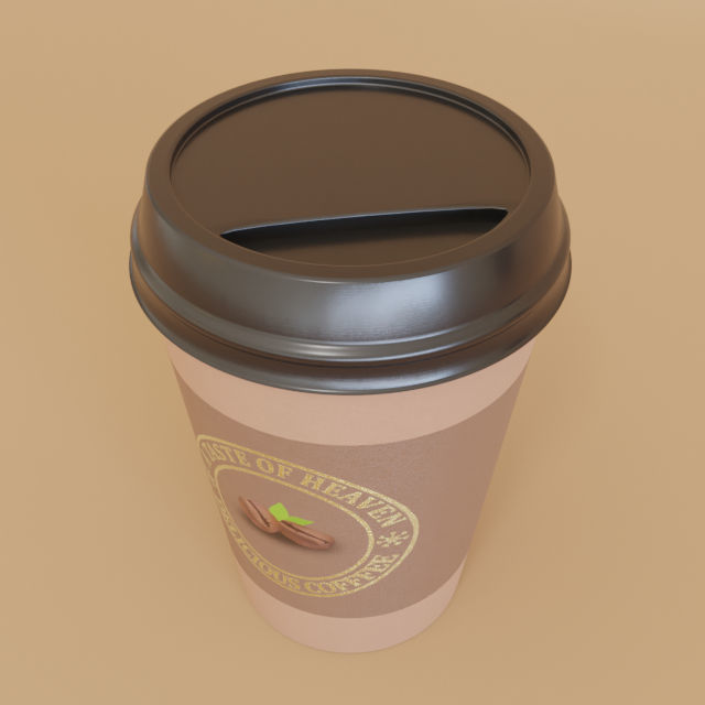 Disposable Coffee Cup Free 3D model_1