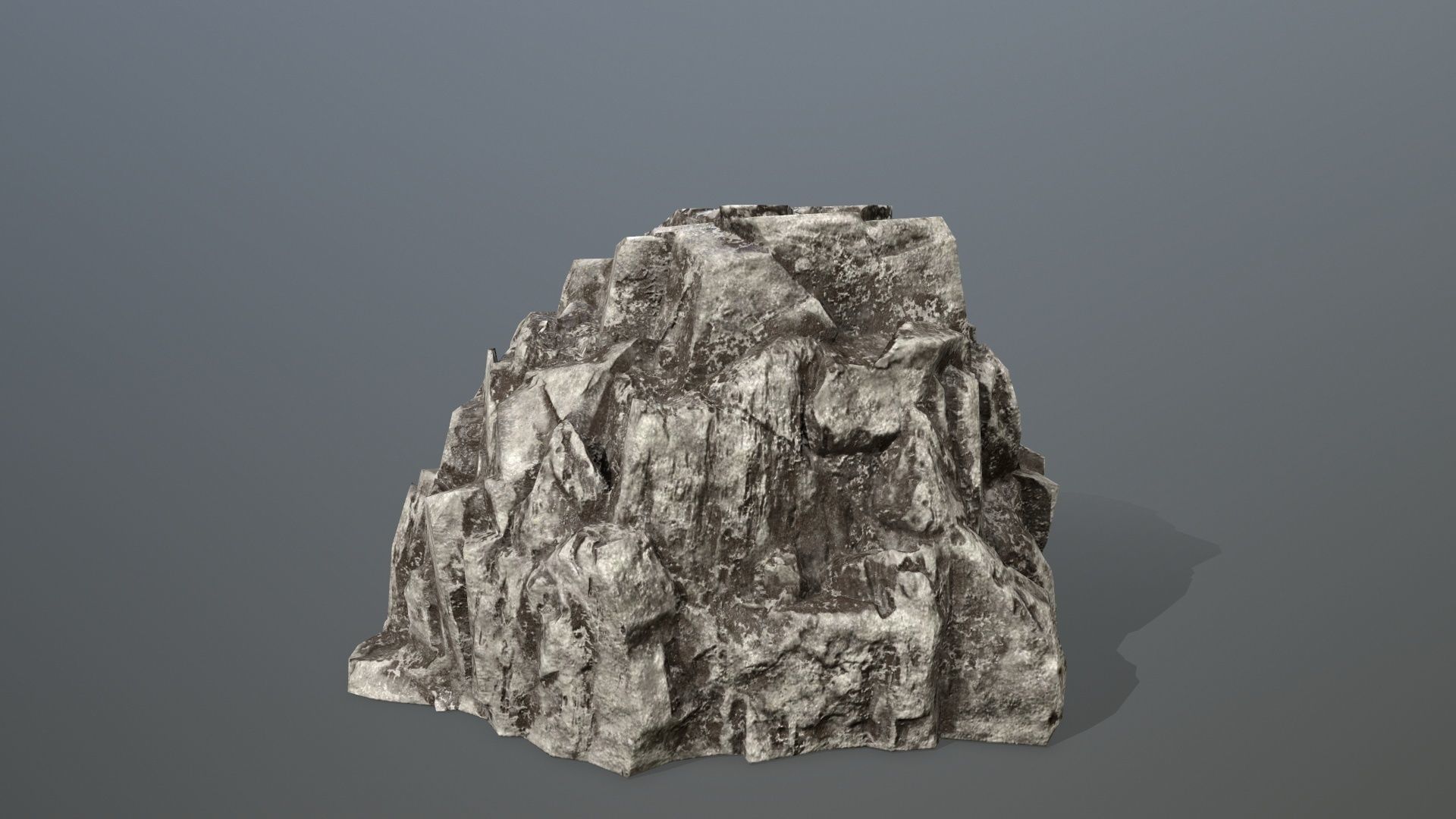 Rock Set Low-poly 3D model_13