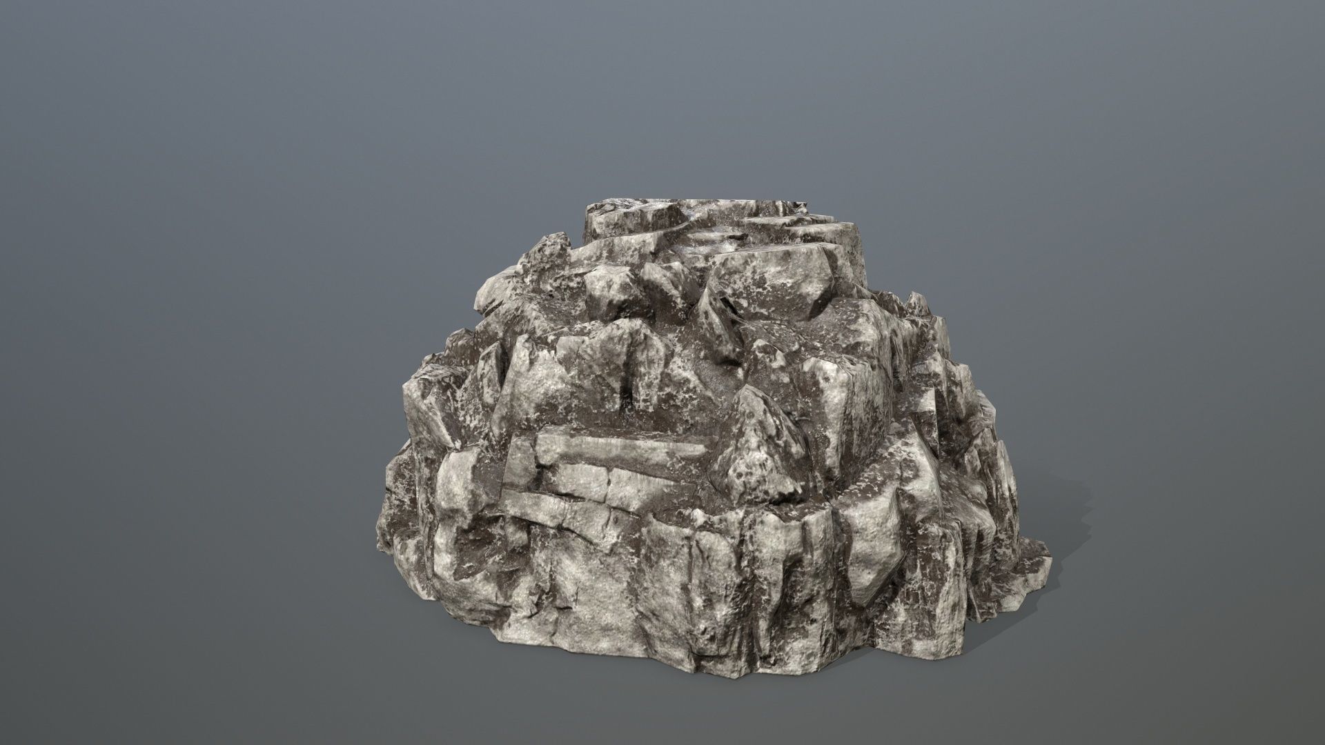 Rock Set Low-poly 3D model_11