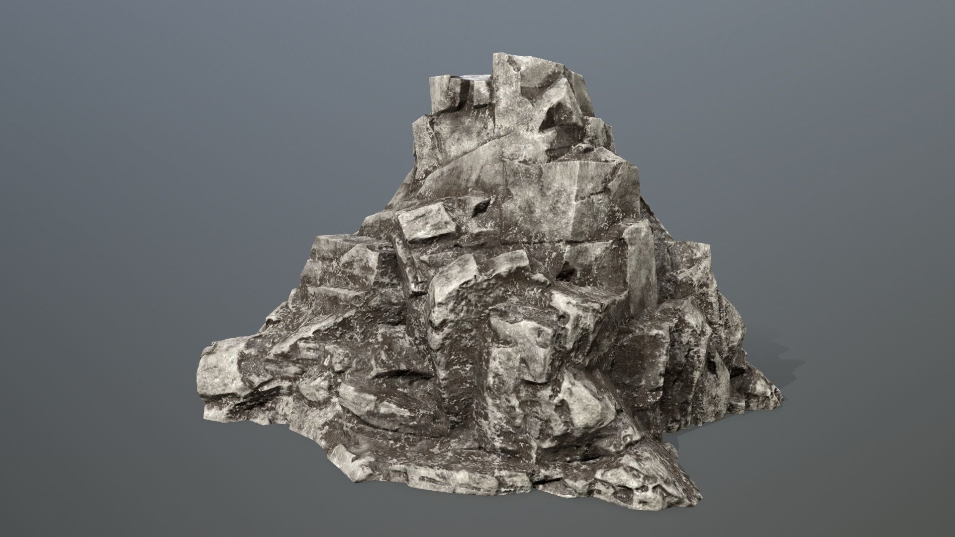 Rock Set Low-poly 3D model_10