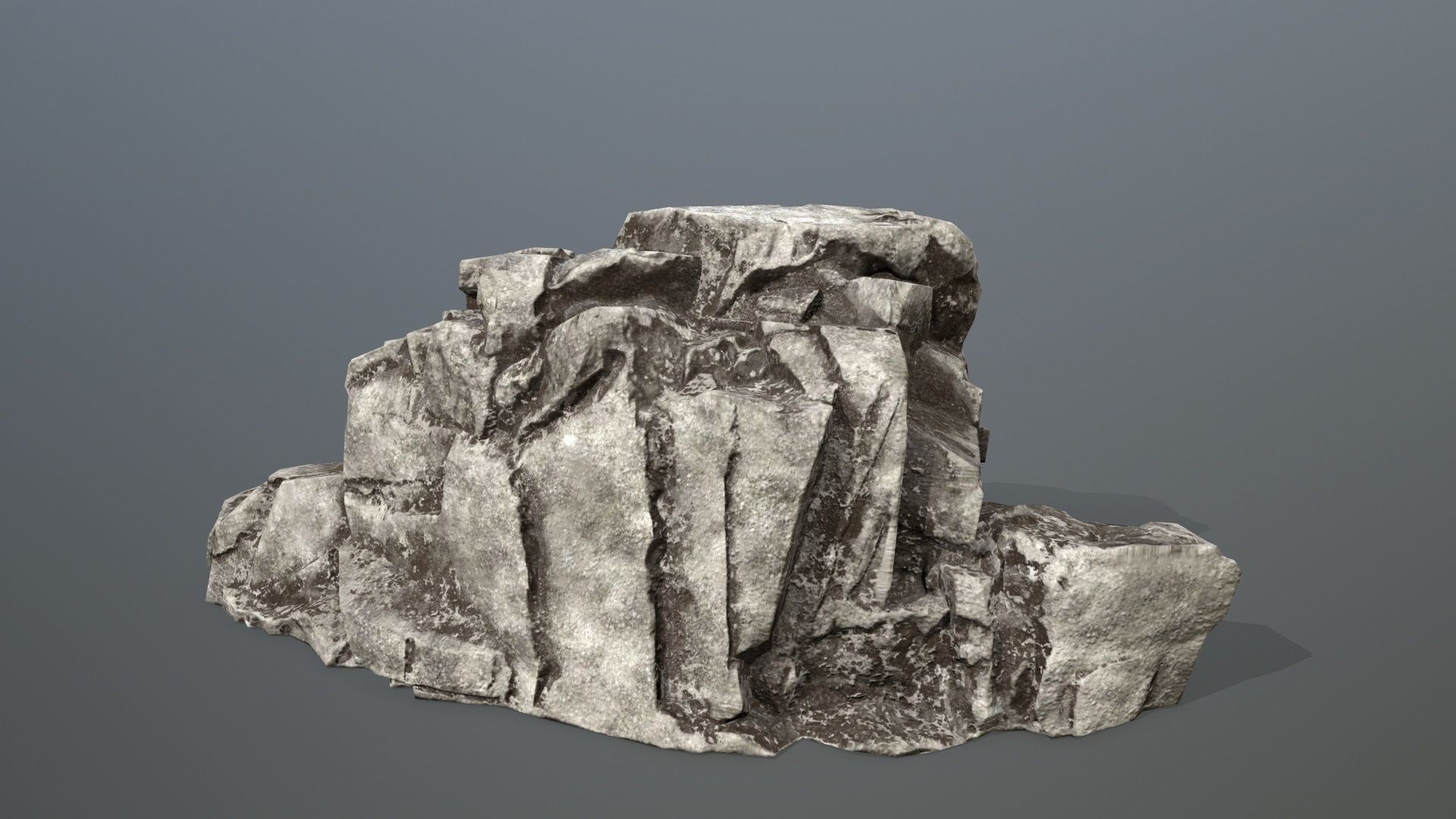 Rock Set Low-poly 3D model_5
