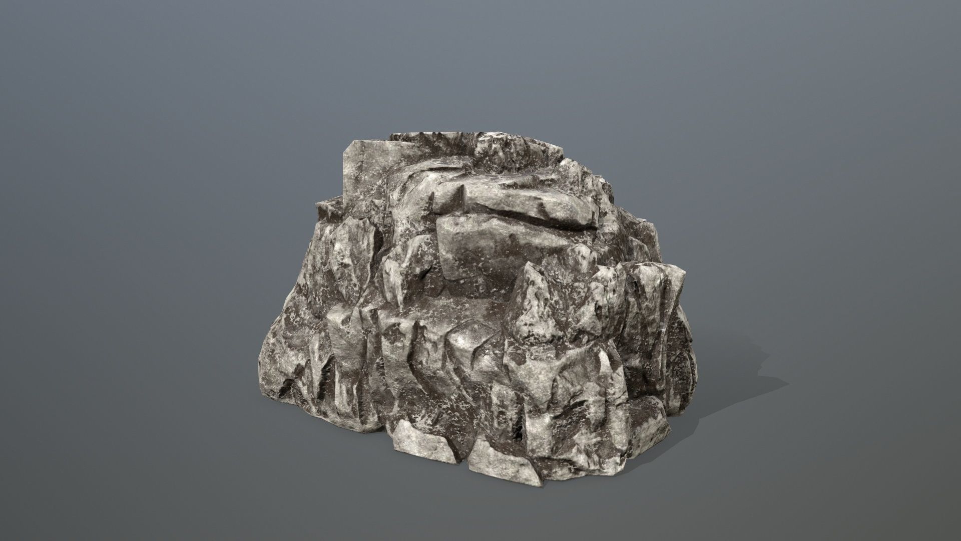 Rock Set Low-poly 3D model_12