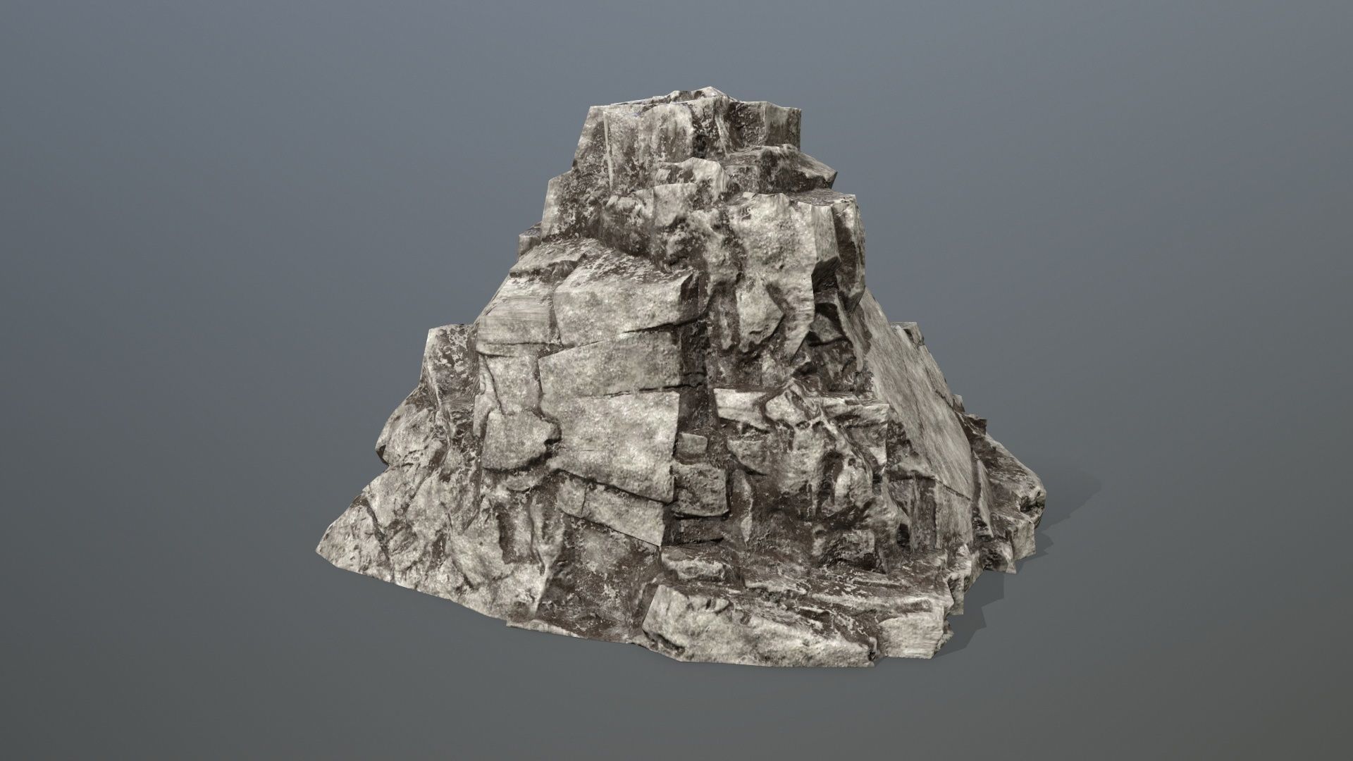 Rock Set Low-poly 3D model_9