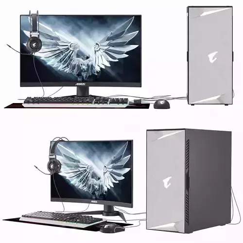 Game compyuter  AORUS cf27f 3D model