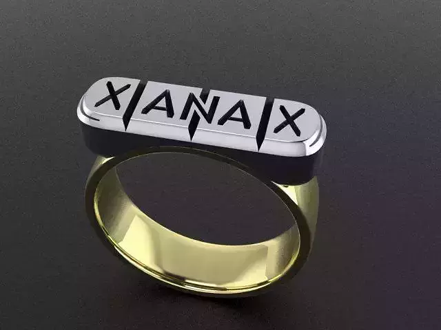 Xanax pills ring 3D print or CNC model  3D print model