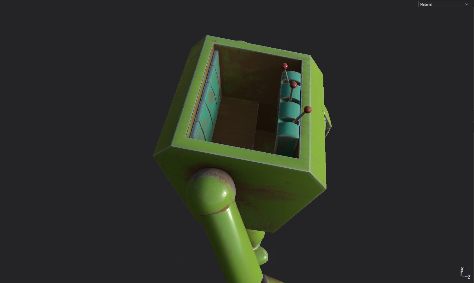 Future Boy Conan - Robot  Low-poly 3D model_4