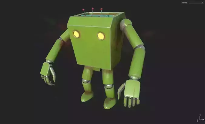 Future Boy Conan - Robot  Low-poly 3D model