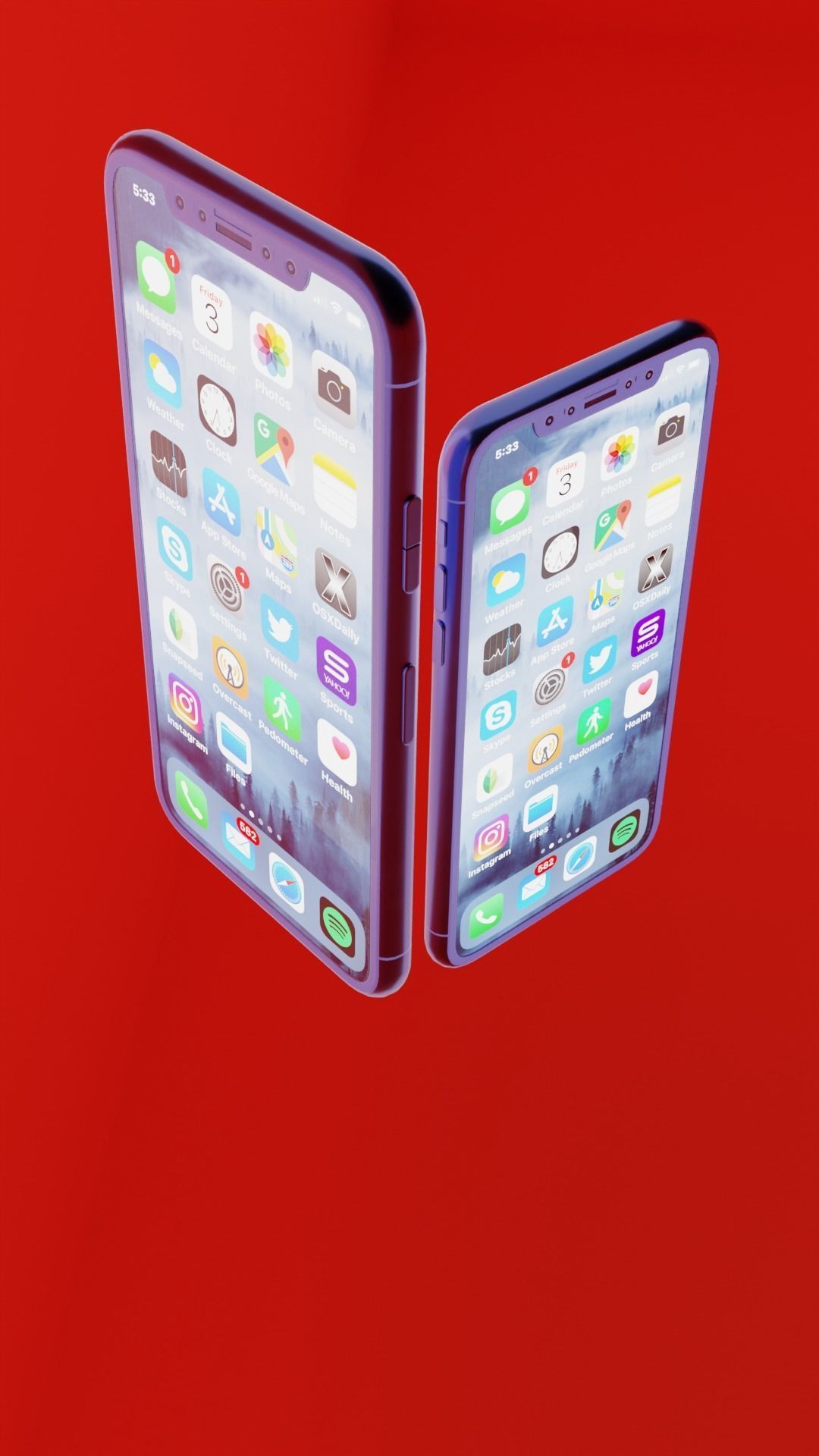 IPHONE X Free 3D model_1