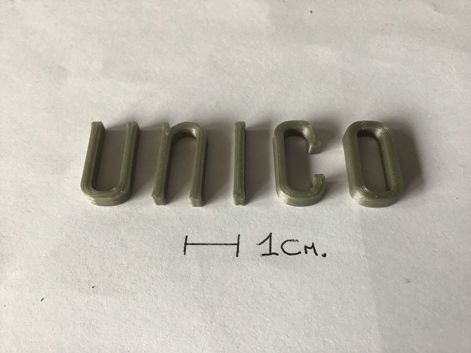 UNICO uppercase and lowercase 3D Letters STL FILE 3D print model_3