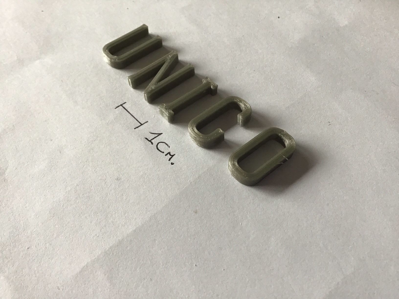 UNICO uppercase and lowercase 3D Letters STL FILE 3D print model_7