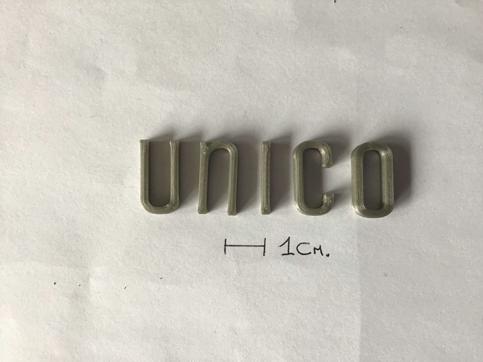 UNICO uppercase and lowercase 3D Letters STL FILE 3D print model_2