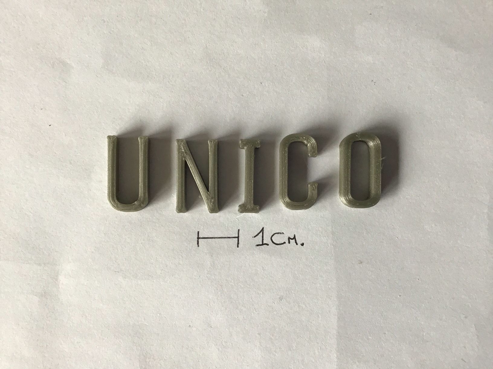 UNICO uppercase and lowercase 3D Letters STL FILE 3D print model_5