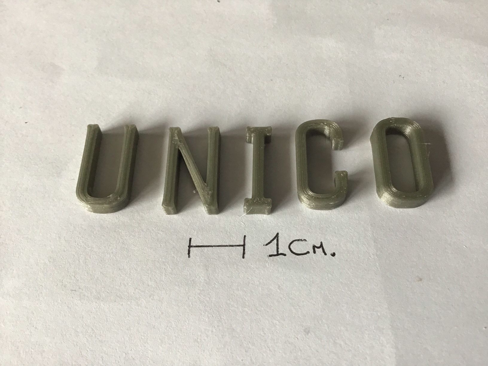 UNICO uppercase and lowercase 3D Letters STL FILE 3D print model_6