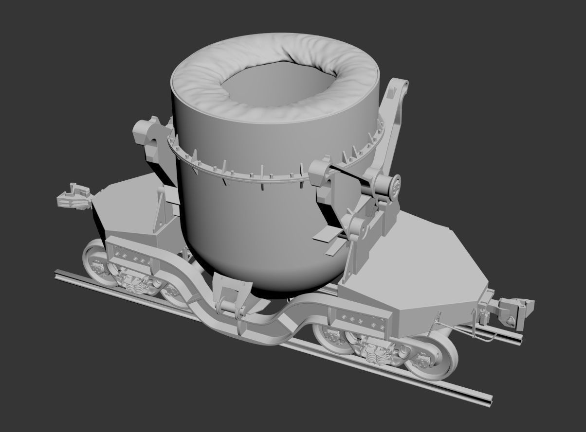 Ladle Car 3D model_8