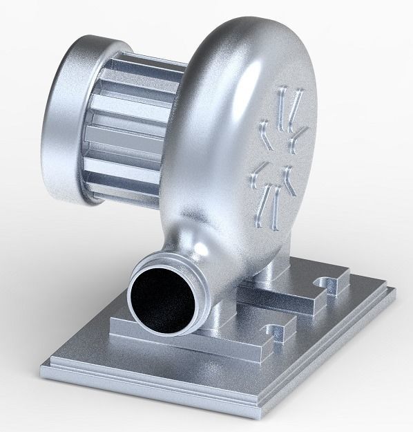 Electric Air Blower 3D print model_1