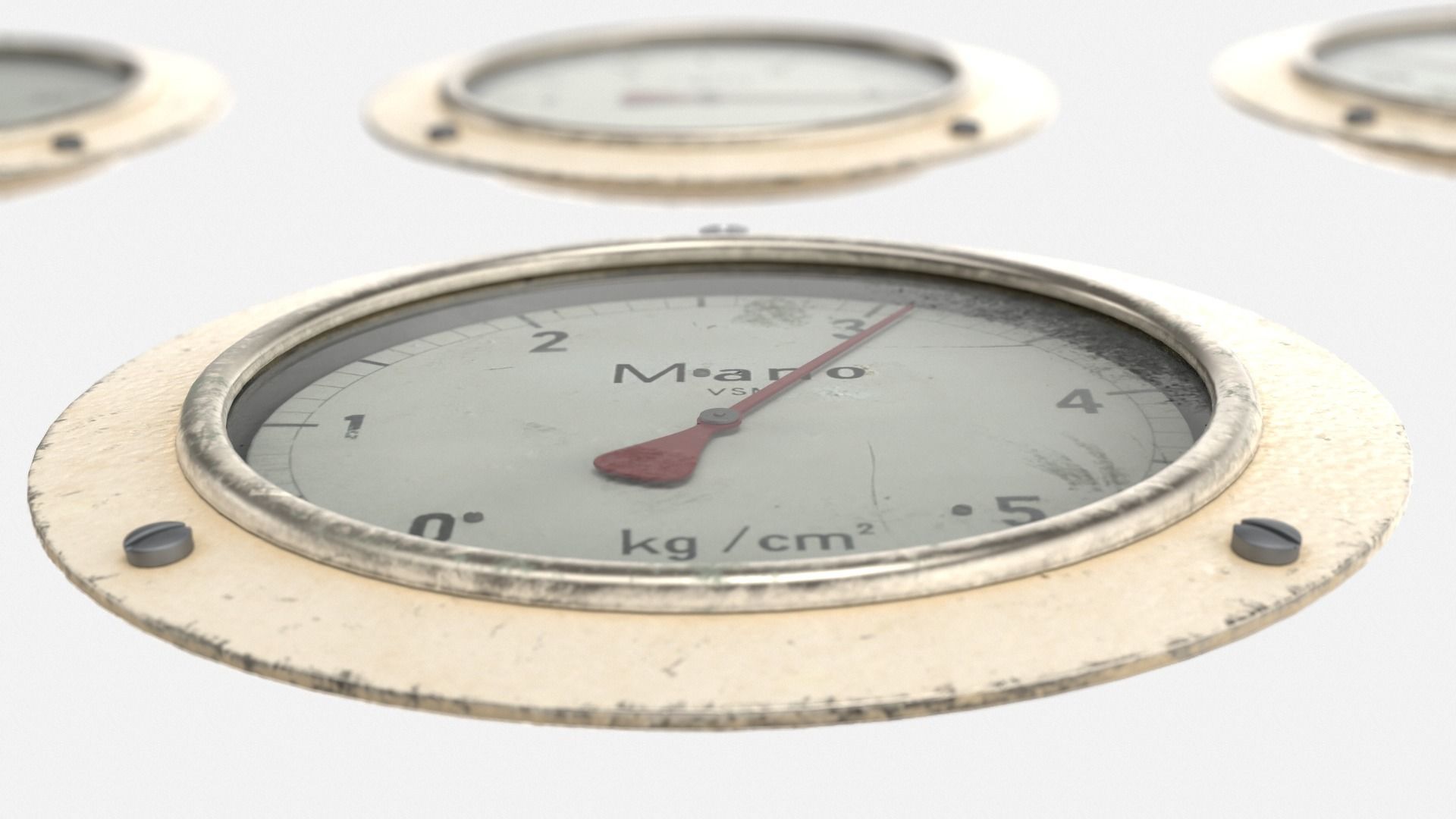 Gauges bundle Low-poly 3D model_3