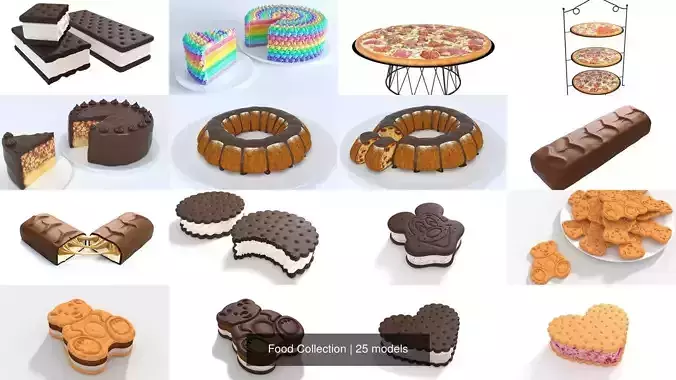Food Collection pizza table 