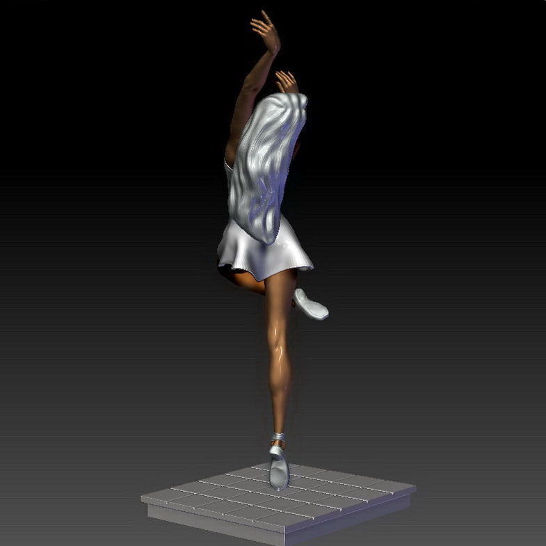 Ballerina 6 statue 3D print model_7