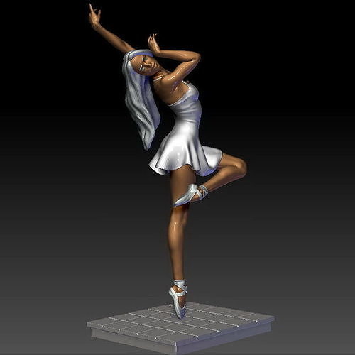 Ballerina 6 statue 3D print model