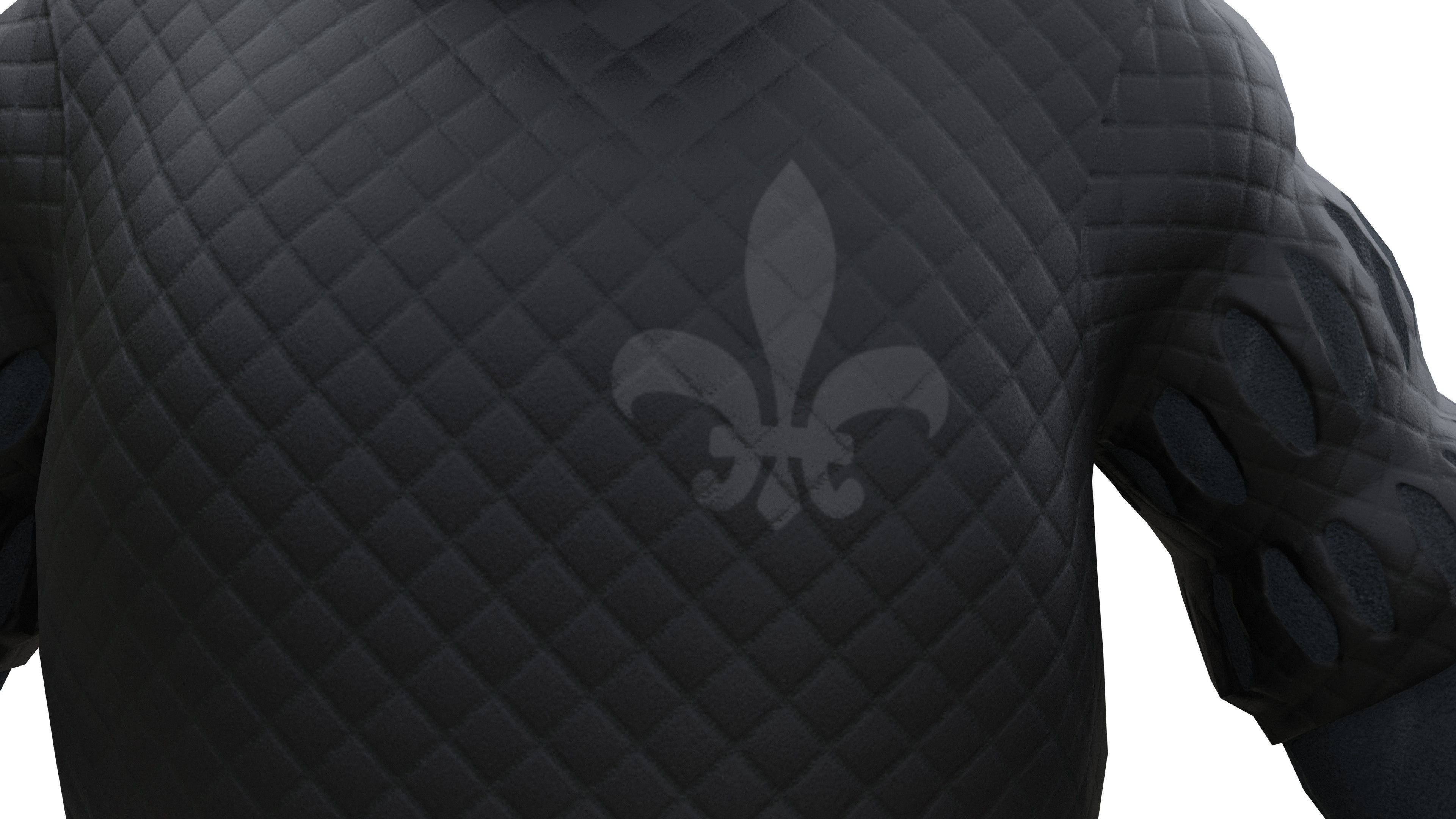 Medieval Old man Low-poly 3D model_10