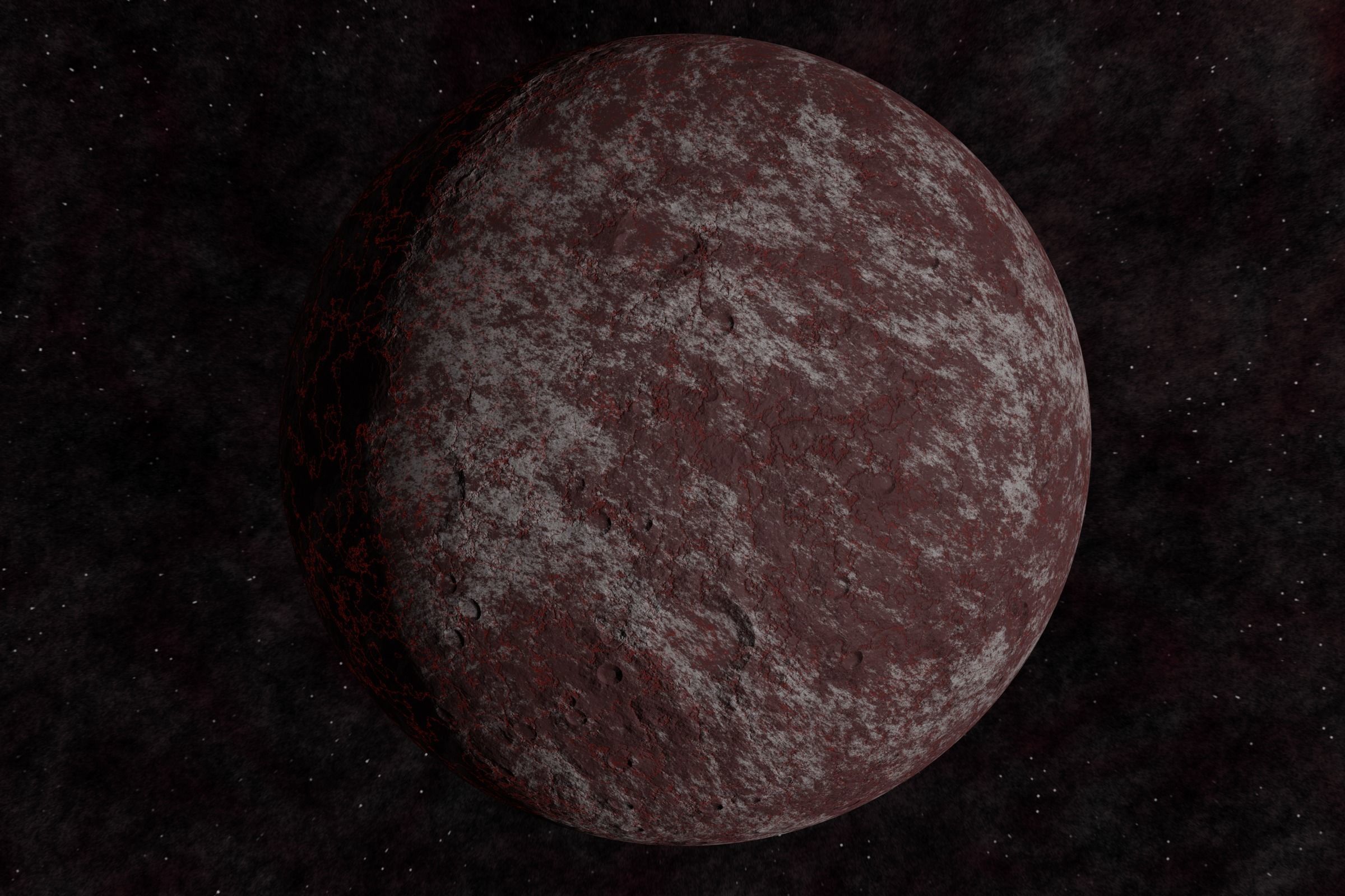 rocky planet 002-alfa Low-poly 3D model_9