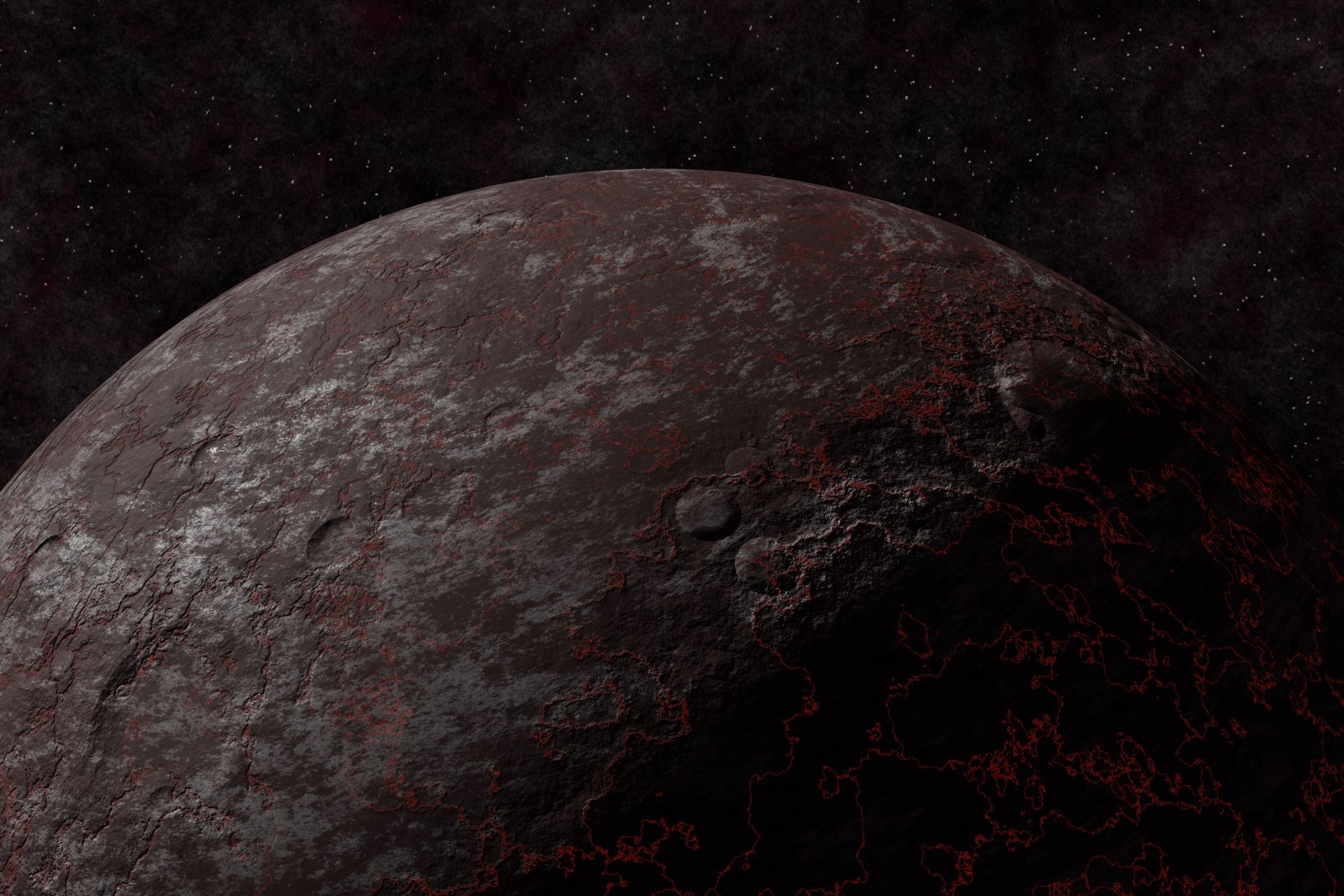 rocky planet 002-alfa Low-poly 3D model_6