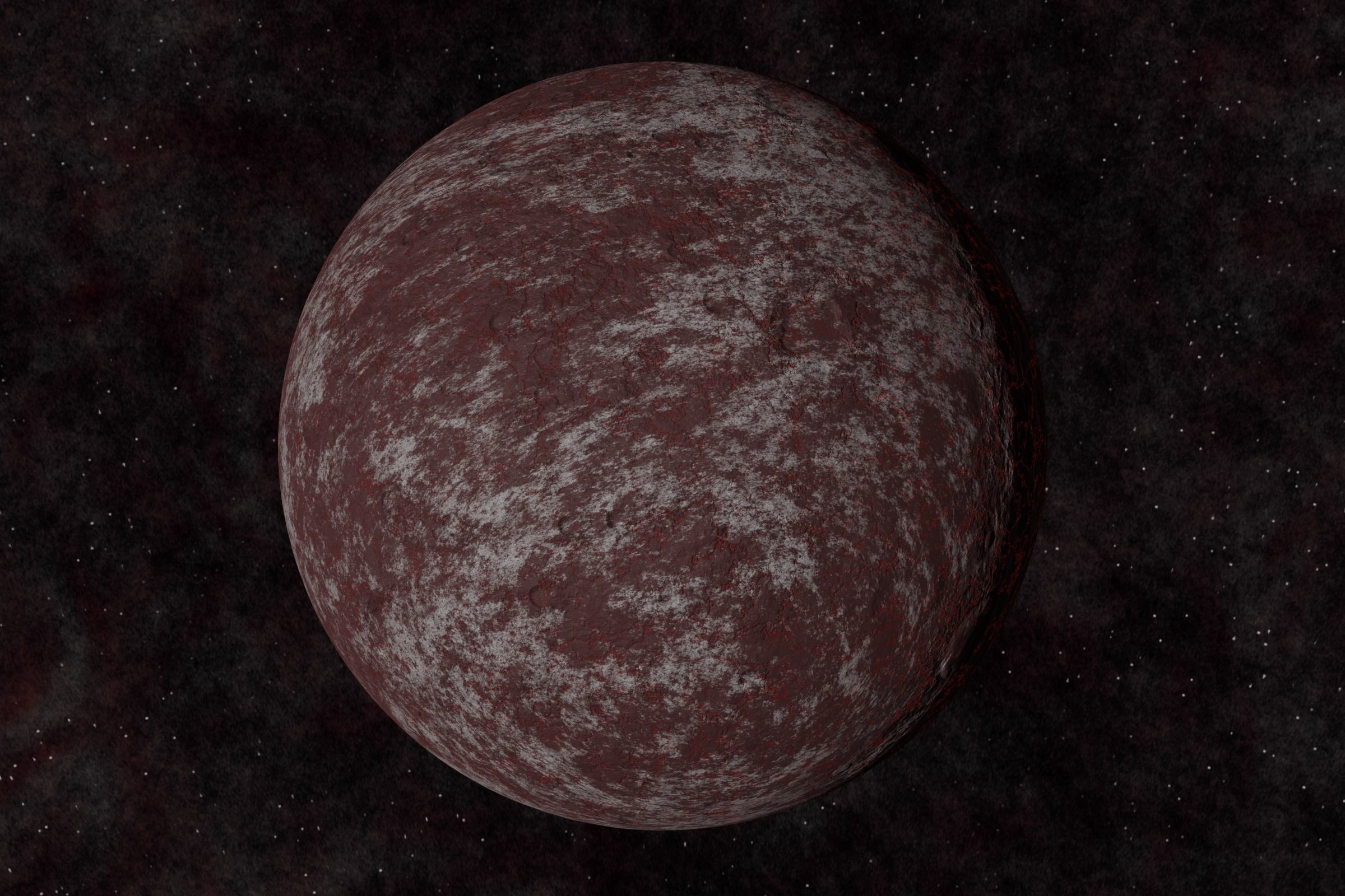rocky planet 002-alfa Low-poly 3D model_1