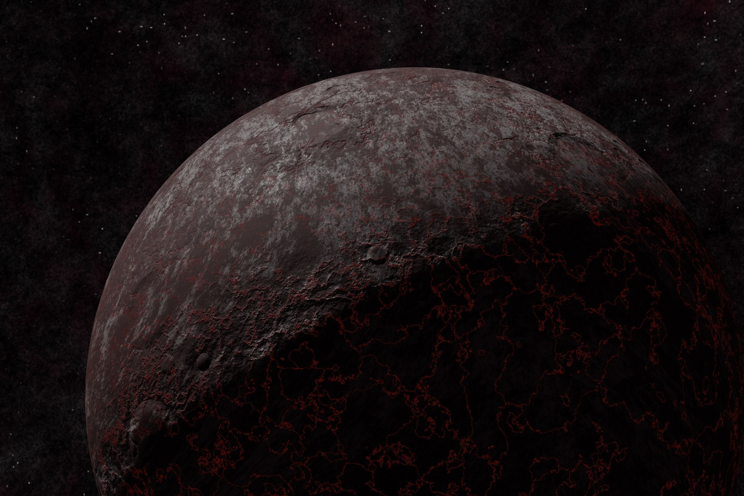 rocky planet 002-alfa Low-poly 3D model_5