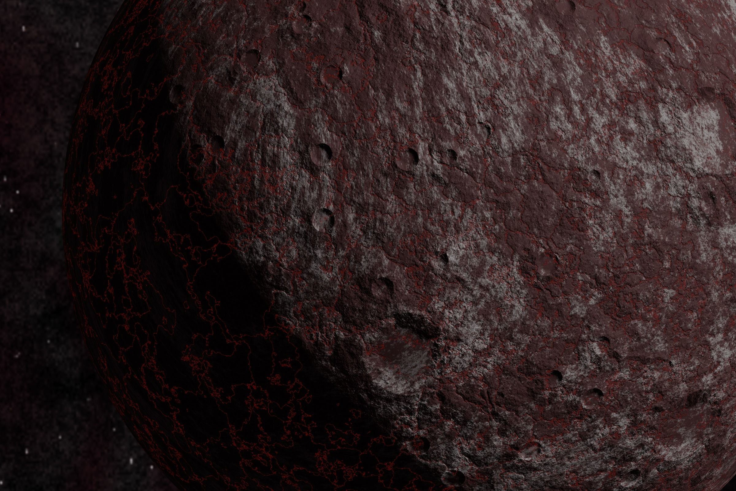 rocky planet 002-alfa Low-poly 3D model_7