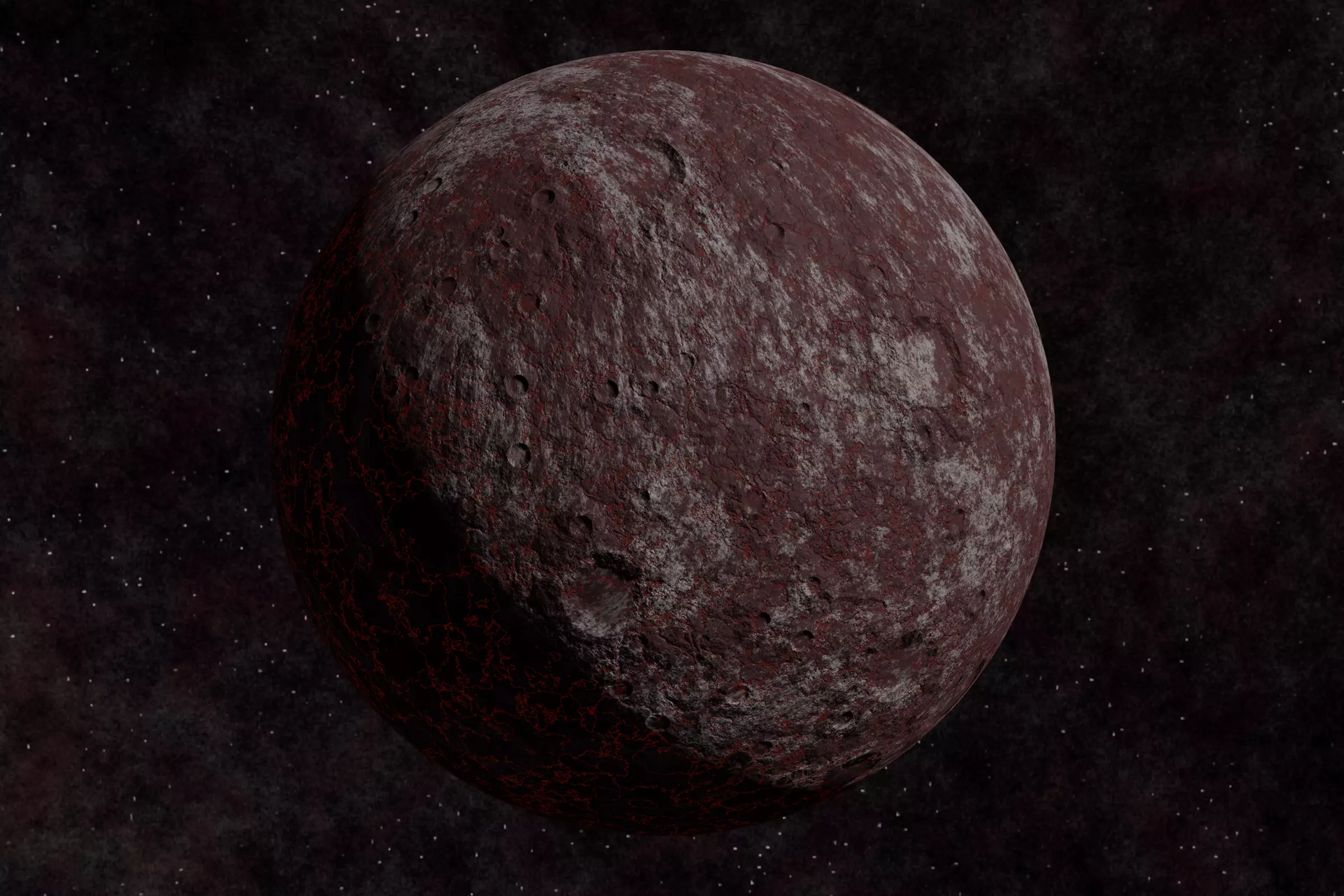 rocky planet 002-alfa Low-poly 3D model_0