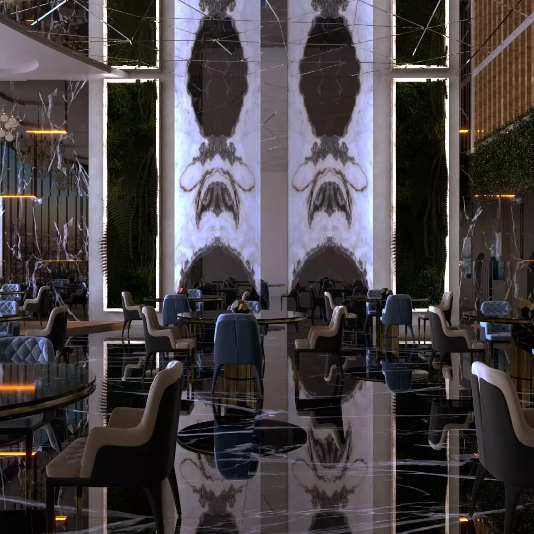 Interior - Restaurant - 240322 3D model_0