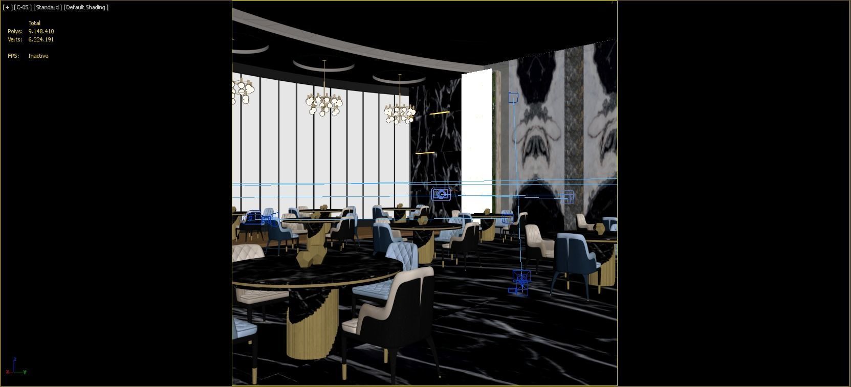 Interior - Restaurant - 240322 3D model_3