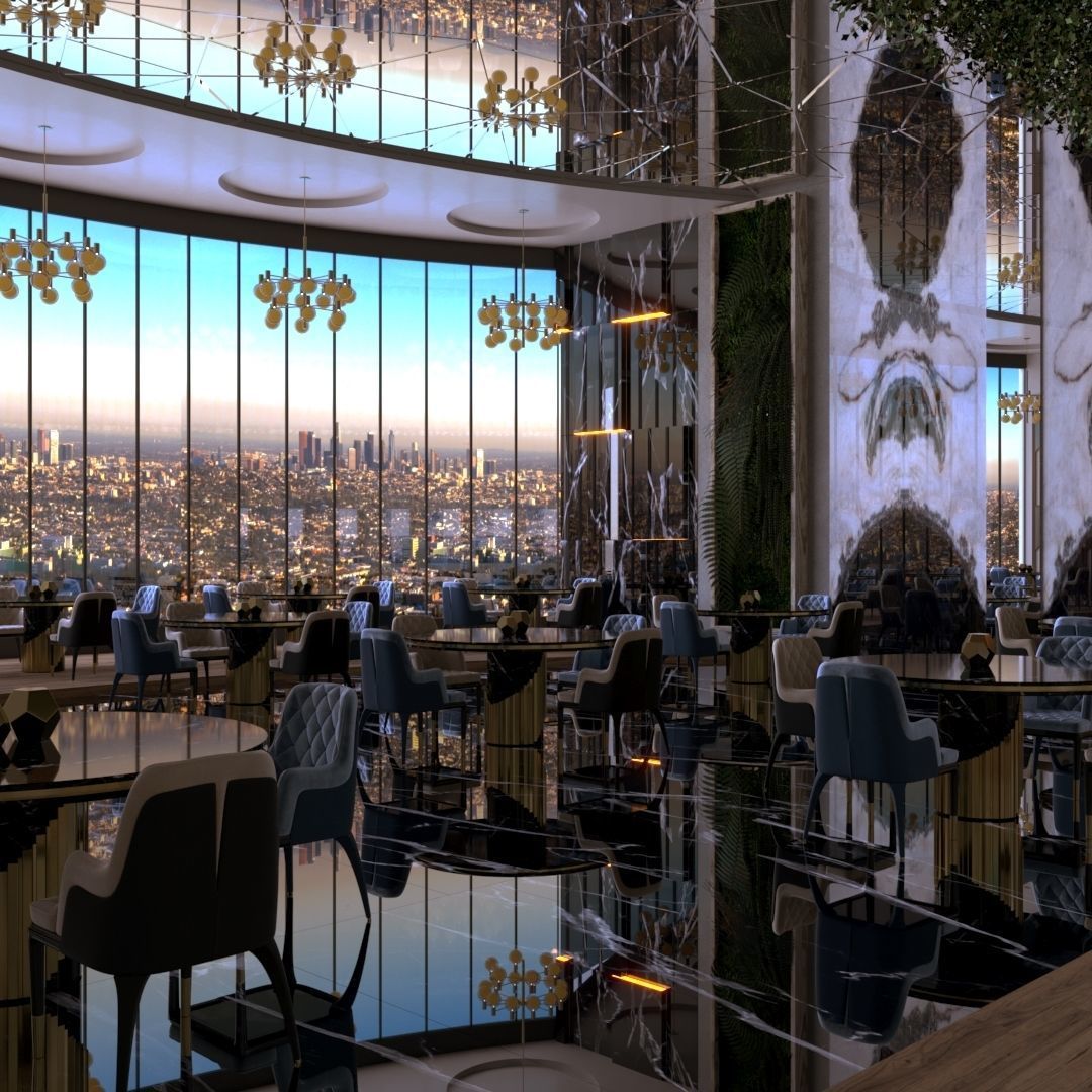 Interior - Restaurant - 240322 3D model_1