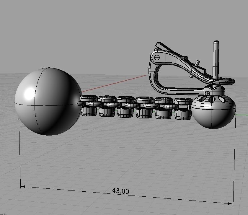 Earrings ready for 3d print 3D print model_4