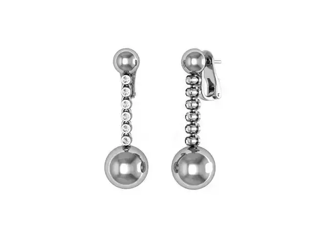 Earrings ready for 3d print