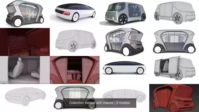 Collection Vehicle with Interior