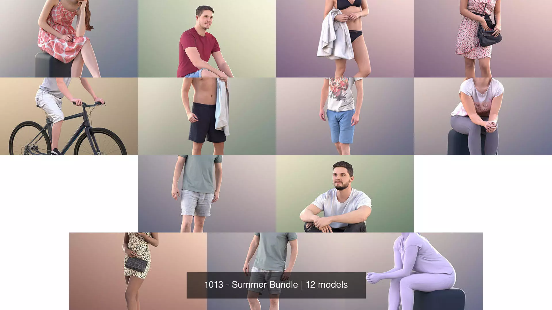1013 - Summer Bundle 3D Model Collection_11